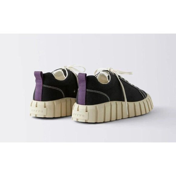 Eytys Odessa Canvas Sneakers Size 39 US 8.5 Womens Black $210 - Picture 12 of 15
